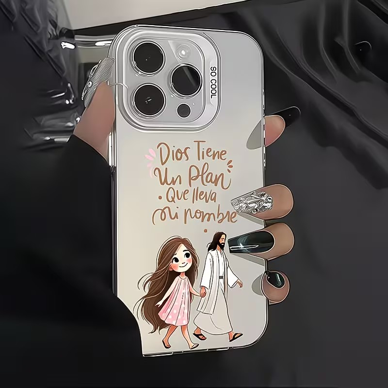 귀여운 소녀와 함께 하나님과 함께 걷는 무광 폰 케이스 - Phone Cases Cute Iphone 13 리뷰 및 가격