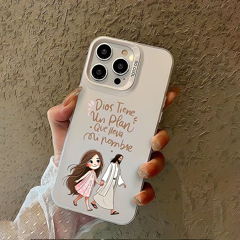 귀여운 소녀와 함께 하나님과 함께 걷는 무광 폰 케이스 - Phone Cases Cute Iphone 13 리뷰 및 가격