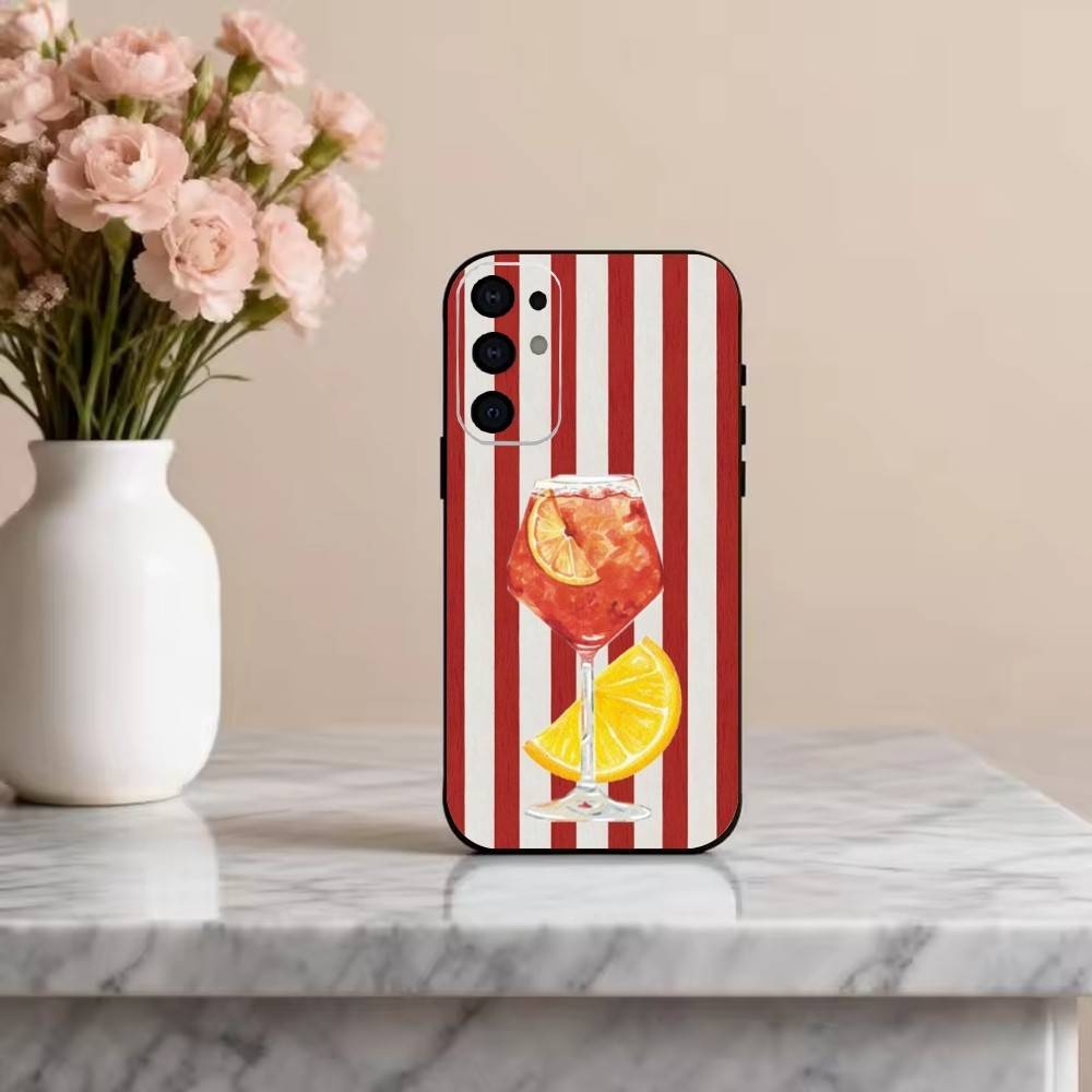아페롤 스프리츠 아트 폰 케이스 삼성 S25, S24, - Phone Cases Black 리뷰 및 가격