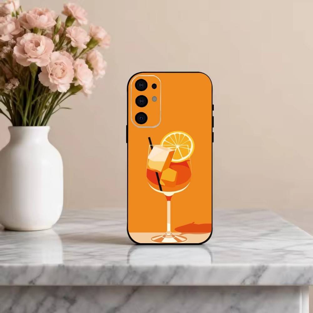 아페롤 스프리츠 아트 폰 케이스 삼성 S25, S24, - Phone Cases Black 리뷰 및 가격