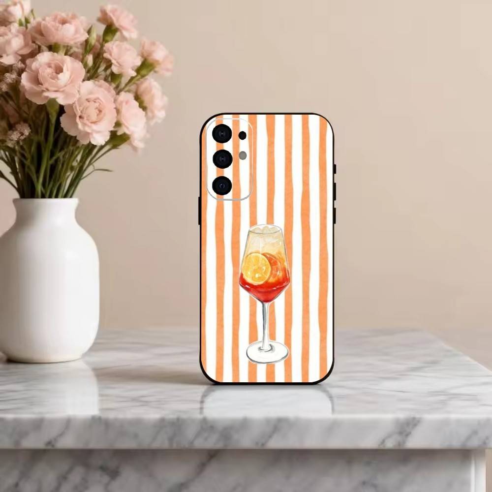 아페롤 스프리츠 아트 폰 케이스 삼성 S25, S24, - Phone Cases Black 리뷰 및 가격