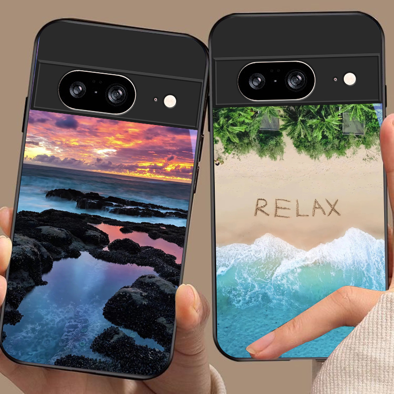 해안 일몰 풍경 구글 픽셀 10 프로 XL 픽셀 8 7 - Phone Cases Google Pixel 7 리뷰 및 가격