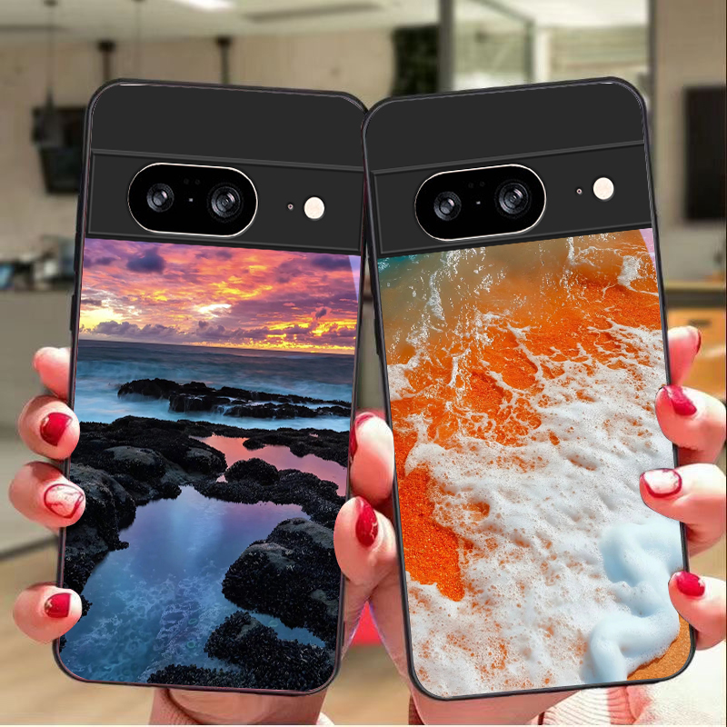 해안 일몰 풍경 구글 픽셀 10 프로 XL 픽셀 8 7 - Phone Cases Google Pixel 7 리뷰 및 가격