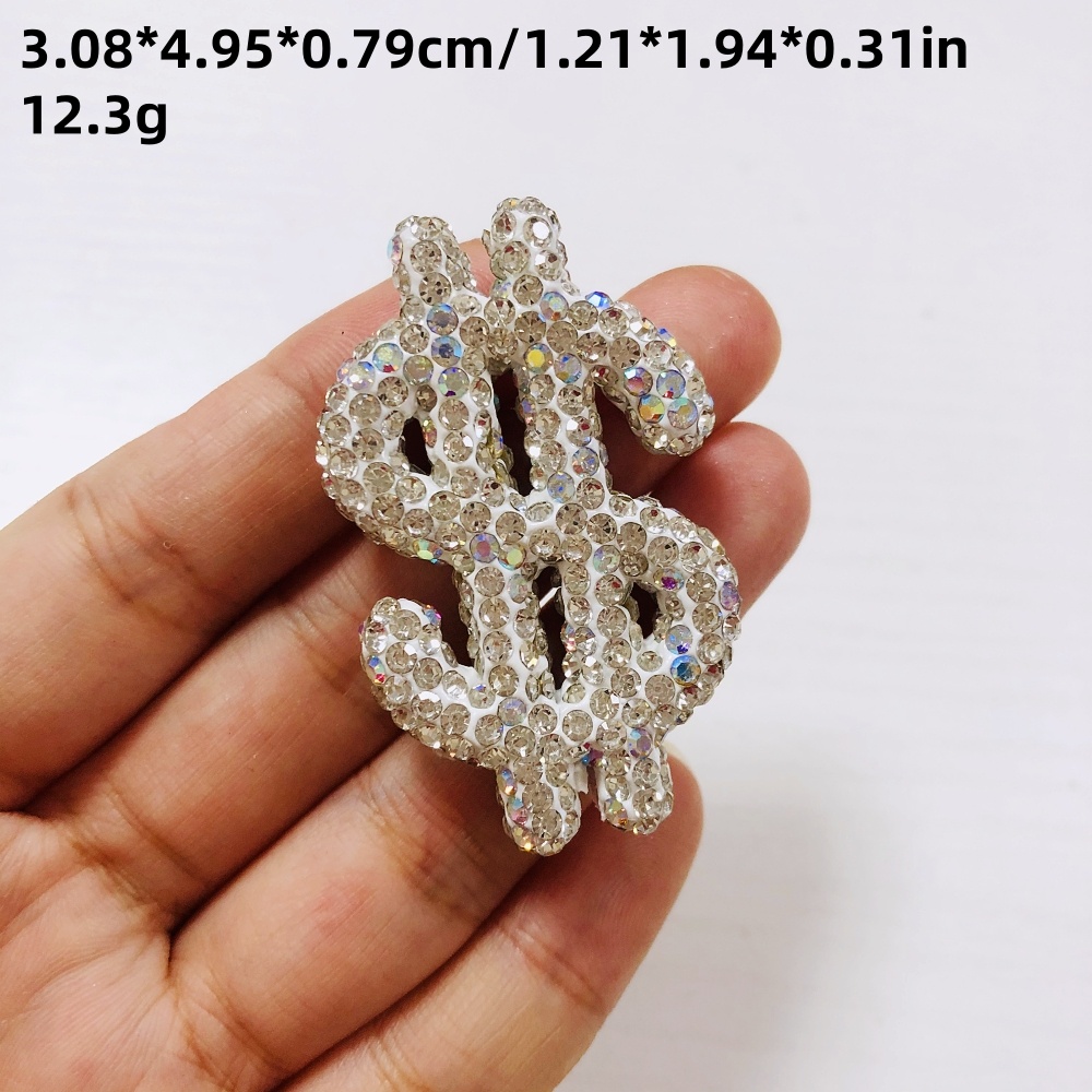 2개 고급 글리터 풀 라인스톤 돈 기호 장식 속이 빈  - Phone Cases Europe 리뷰 및 가격