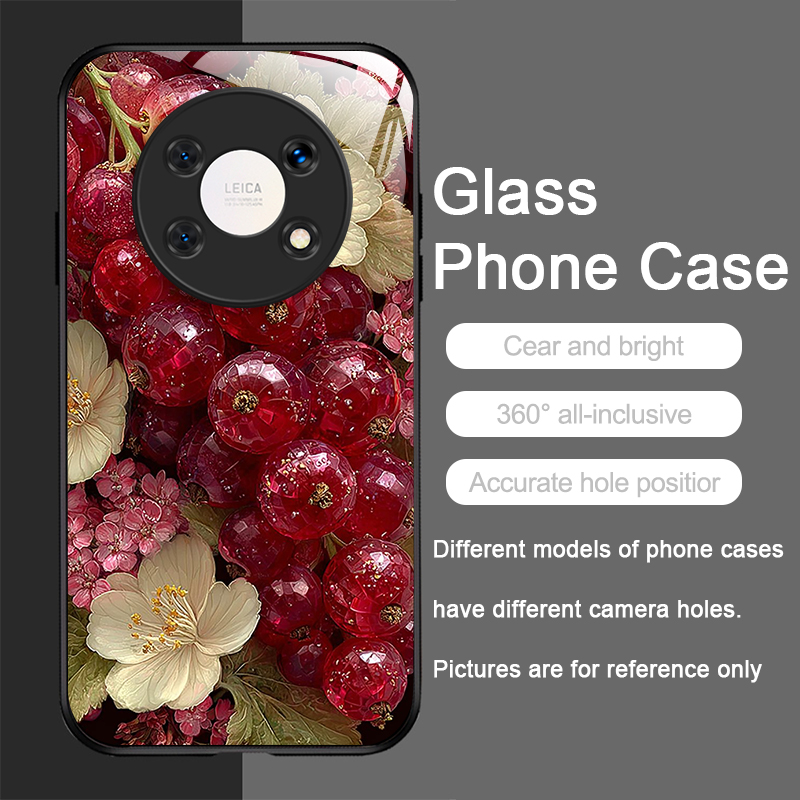 아름다운 크리스탈 과일 디자인 2D 프린팅 강화유리 휴 - Phone Cases Aesthetic 리뷰 및 가격