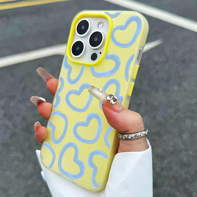귀여운 유화 하트 패턴 아이폰 17 16 15 14 1 - Phone Cases Cute Iphone 13 리뷰 및 가격