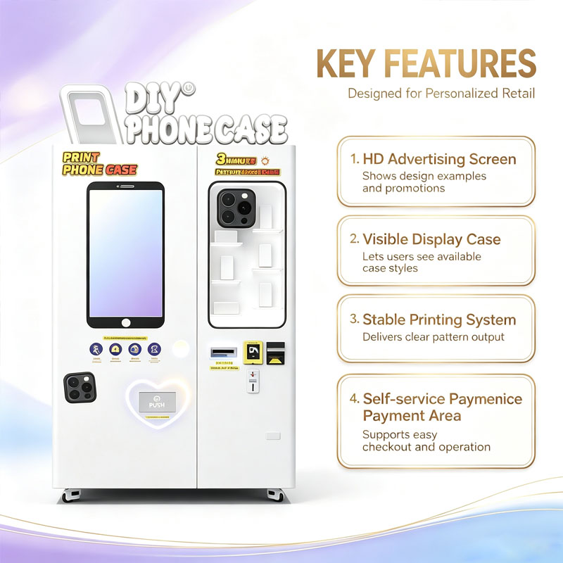 휴대폰 케이스 자판기 자동 맞춤형 케이스 기계 쇼핑몰  - Phone Cases Vending Machine 리뷰 및 가격