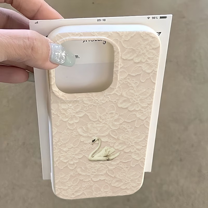 레이스 스완 패턴 리치 텍스처 폰 케이스 (아이폰 17 - Phone Cases For Iphone 12 Pro Max 리뷰 및 가격