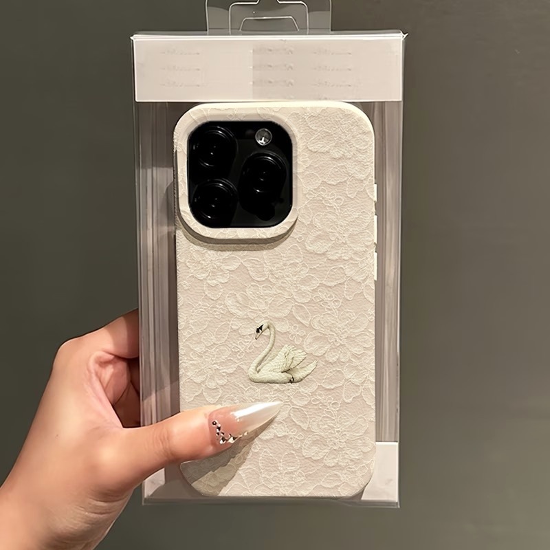 레이스 스완 패턴 리치 텍스처 폰 케이스 (아이폰 17 - Phone Cases For Iphone 12 Pro Max 리뷰 및 가격