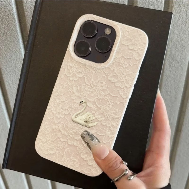 레이스 스완 패턴 리치 텍스처 폰 케이스 (아이폰 17 - Phone Cases For Iphone 12 Pro Max 리뷰 및 가격