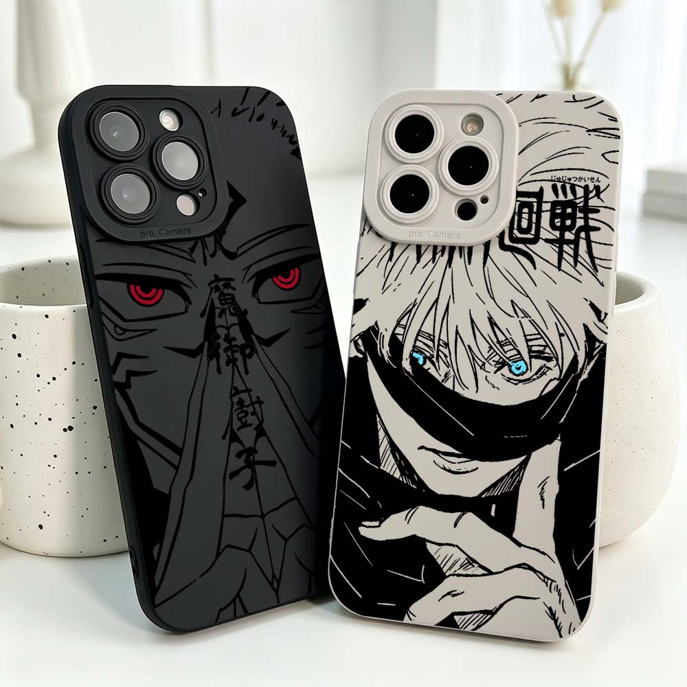 애니메이션 주술회전 멋진 커버 실리콘 케이스 아이폰 1 - Phone Cases Jujutsu Kaisen 리뷰 및 가격