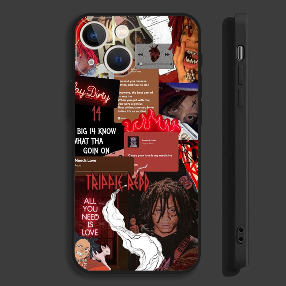 래퍼 T-Trippie 레드 소프트 블랙 휴대폰 케이스 - Phone Cases Nyc 리뷰 및 가격