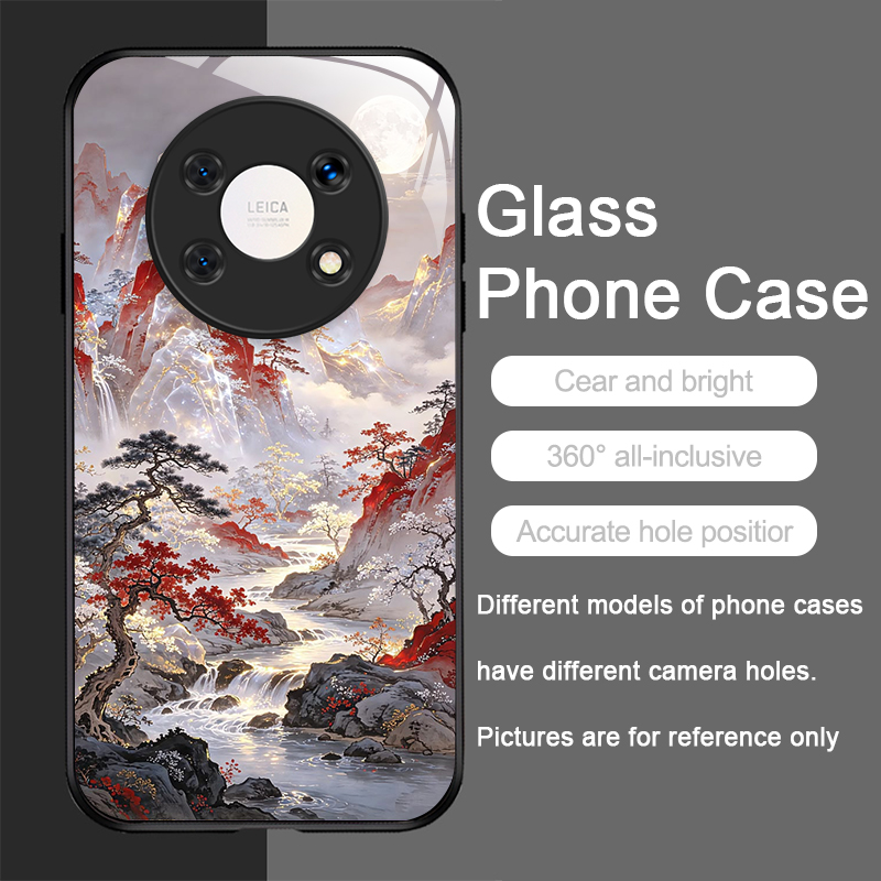 미적 감각의 산악 풍경 패턴 강화유리 휴대폰 케이스 - - Phone Cases Aesthetic 리뷰 및 가격