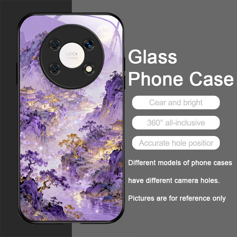 미적 감각의 산악 풍경 패턴 강화유리 휴대폰 케이스 - - Phone Cases Aesthetic 리뷰 및 가격