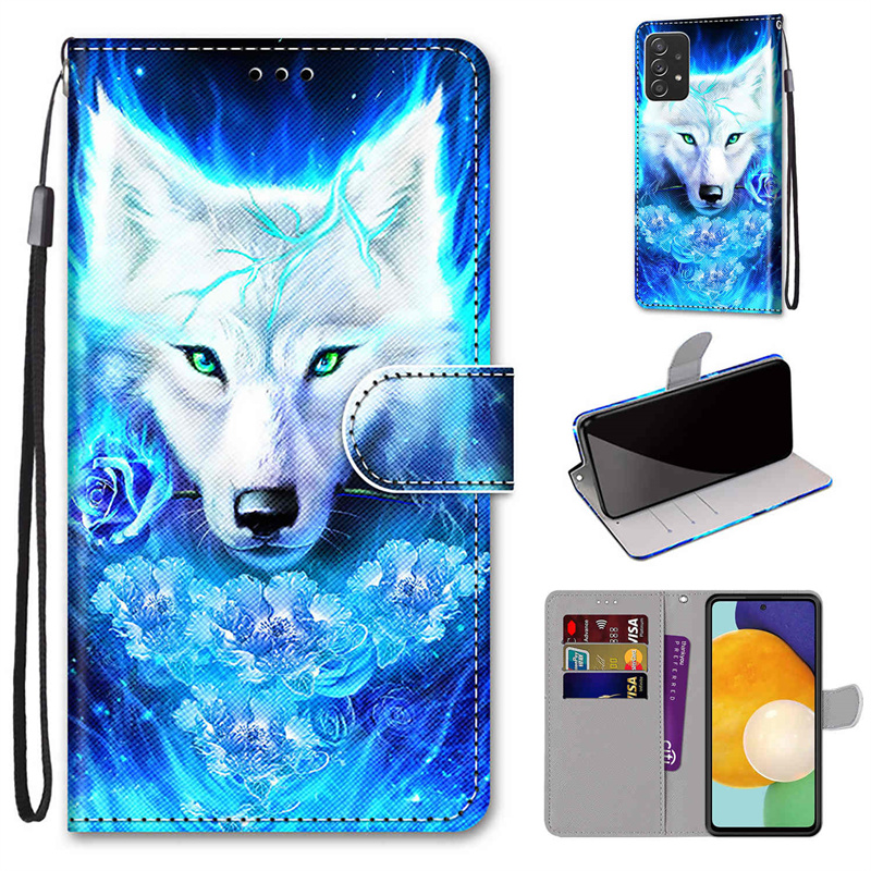 호랑이 동물 페인트 지갑 휴대폰 케이스, 삼성 갤럭시  - Phone Cases On Sale 리뷰 및 가격