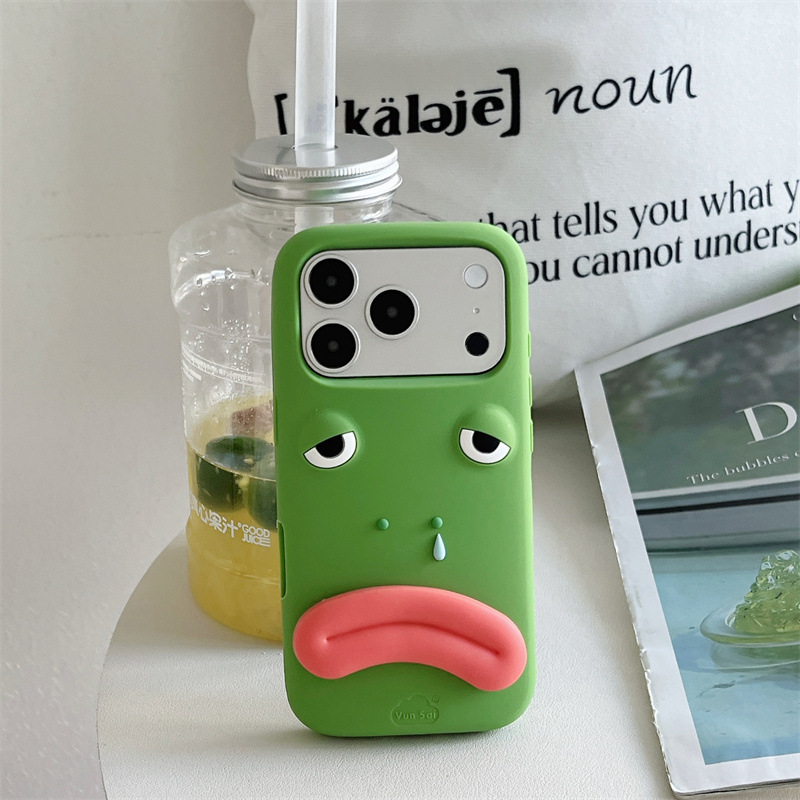 한국어 3D 재미있는 만화 개구리 소시지 입 모양 브래 - Phone Cases Quirky 리뷰 및 가격