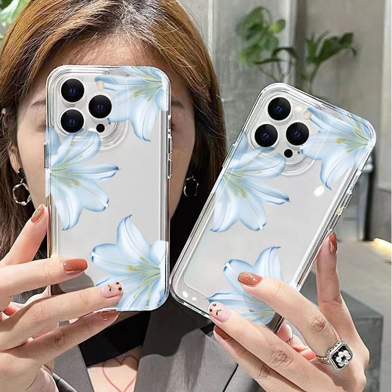 세련된 화이트 백합꽃 디자인 아이폰 17 16 15 P - Phone Cases Amazon 리뷰 및 가격