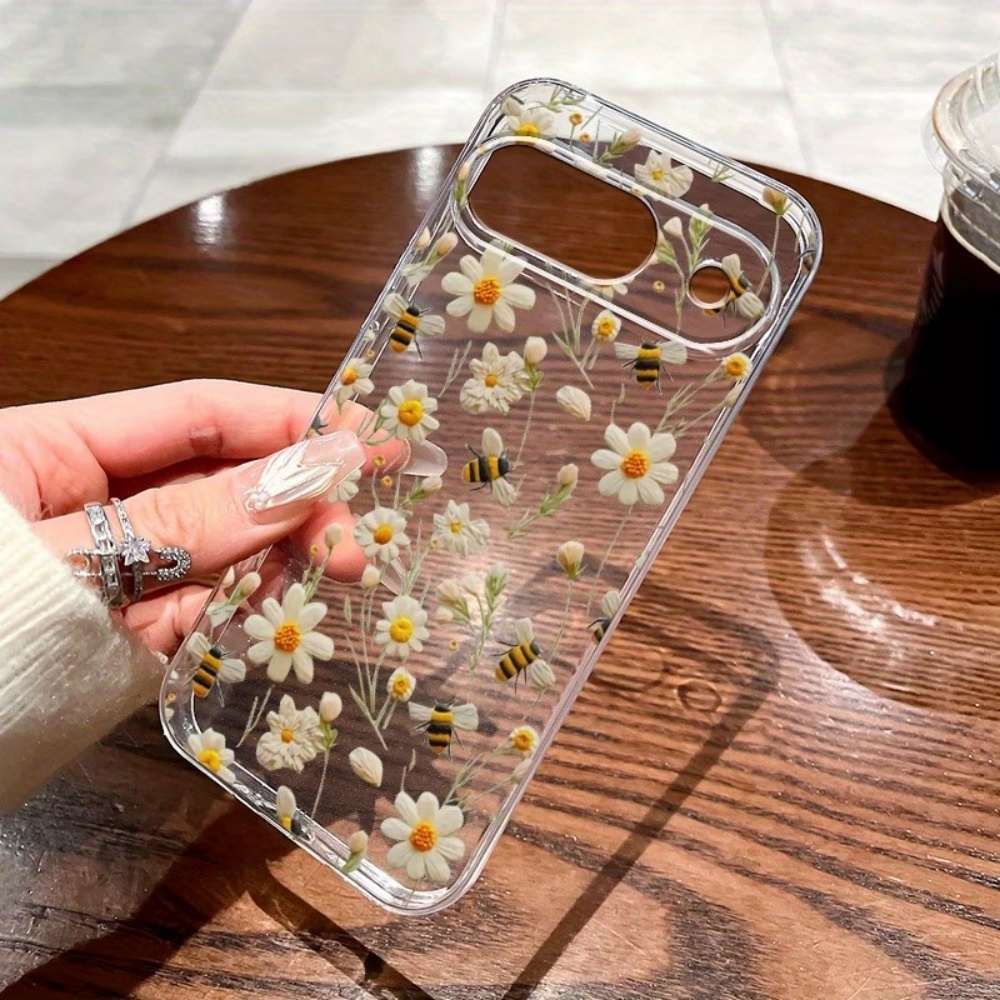 귀여운 꿀벌 꽃무늬 소프트 투명 폰 케이스 (구글 픽셀 - Phone Cases Google Pixel 7 리뷰 및 가격