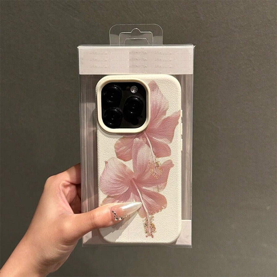핑크 히비스커스 우아한 고급 디자인 아이폰 케이스 (아 - Phone Cases Aesthetic 리뷰 및 가격