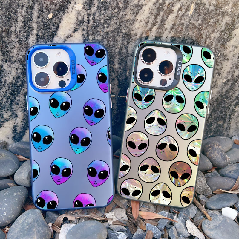 재미있는 만화 외계인 레이저 폰 케이스 (아이폰 17, - Phone Cases Quirky 리뷰 및 가격