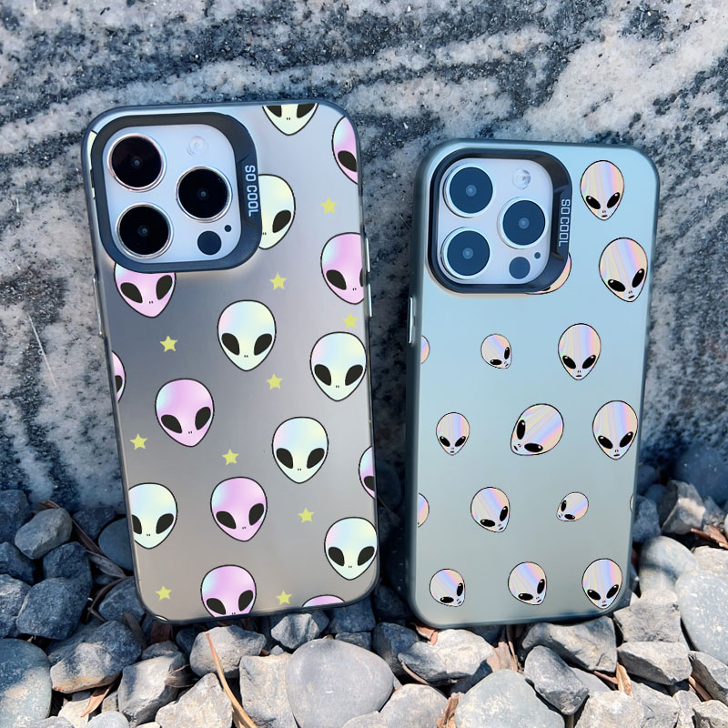 재미있는 만화 외계인 레이저 폰 케이스 (아이폰 17, - Phone Cases Quirky 리뷰 및 가격