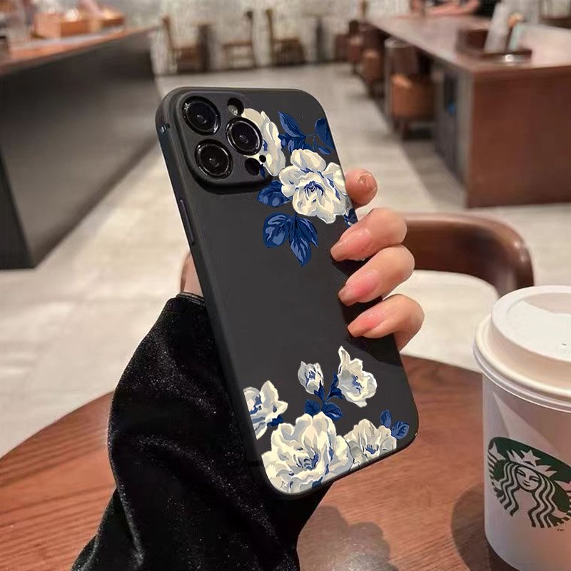 블루 앤 화이트 플라워 폰 케이스 삼성 갤럭시 S25  - Phone Cases Galaxy A17 리뷰 및 가격