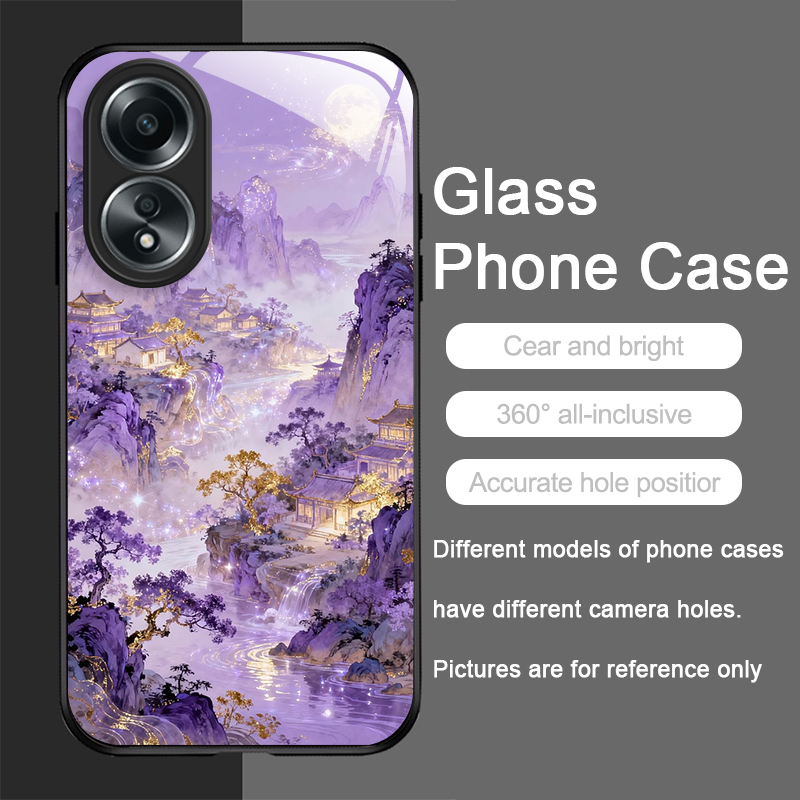 미적 감각의 산악 풍경 패턴 강화유리 휴대폰 케이스 O - Phone Cases Aesthetic 리뷰 및 가격