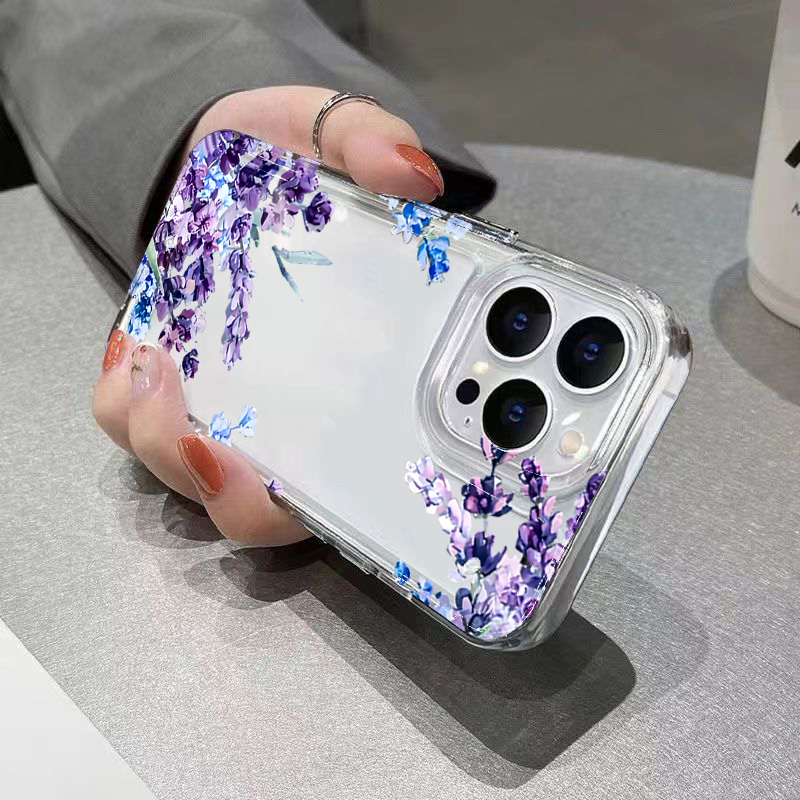 보라색 꽃무늬 소프트 TPU 폰 케이스 (아이폰 17, - Phone Cases Amazon 리뷰 및 가격