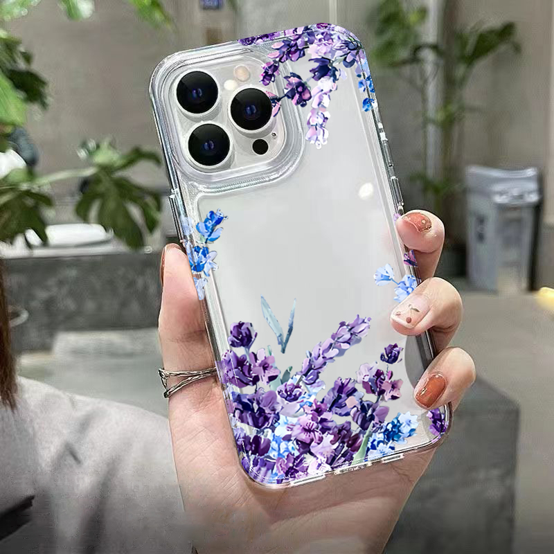보라색 꽃무늬 소프트 TPU 폰 케이스 (아이폰 17, - Phone Cases Amazon 리뷰 및 가격